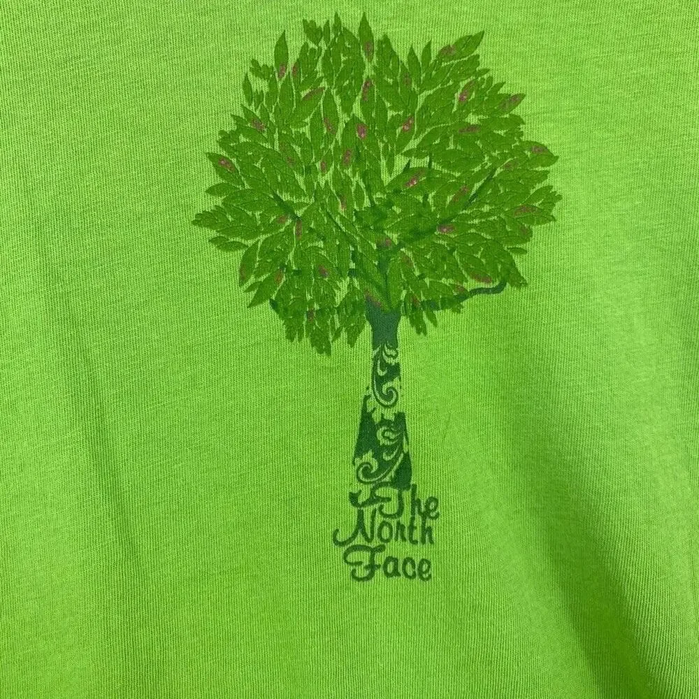 The North Face Shirt Womens Medium Green Tee Short Sleeve Graphic Hiking Outdoor - Picture 4 of 9